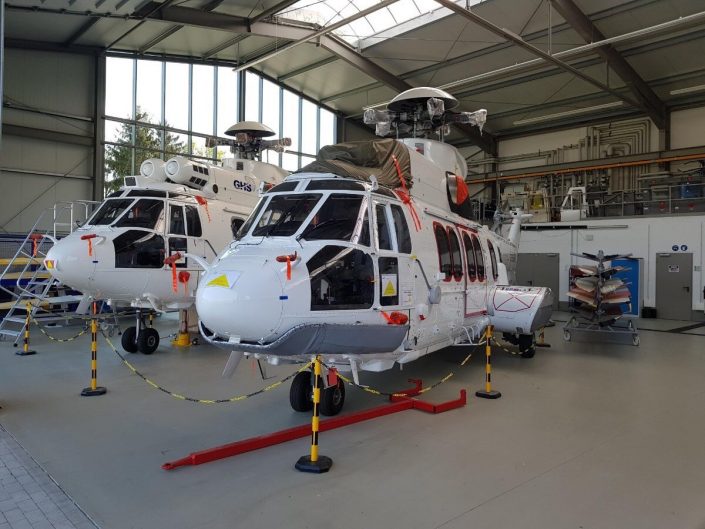 H225’s in Hangar